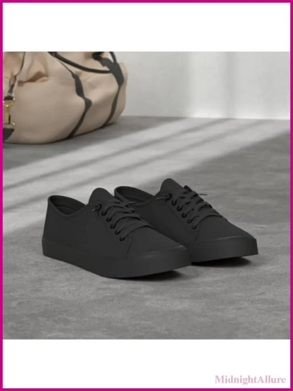 Canvas Slip On Sneakers Women Non Slip Casual Lace Up Low Top Loafers